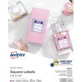 Avery Label, Square, Trublk, We, 600 600PK AVE22805